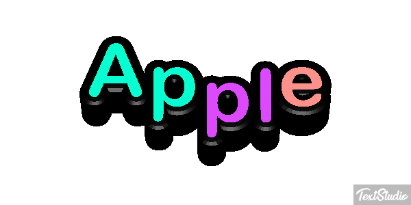 Apple Efekt tekstowy