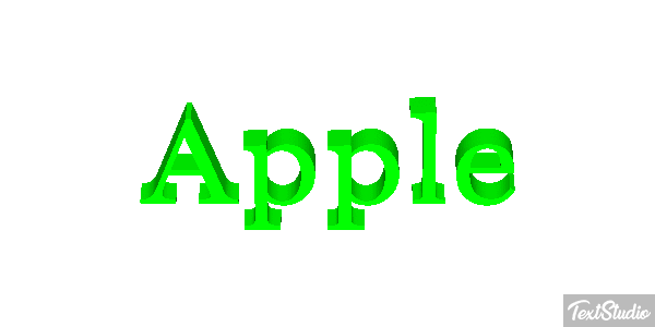 Apple Efekt tekstowy