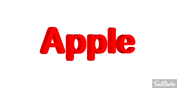 Apple Efekt tekstowy