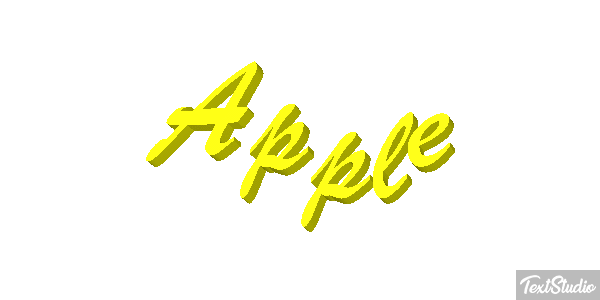 Apple Efekt tekstowy