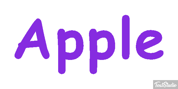 Apple Efekt tekstowy