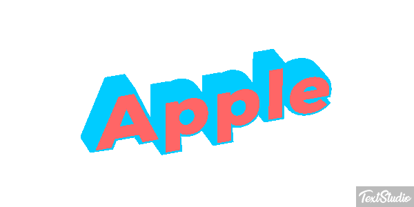 Apple Efekt tekstowy