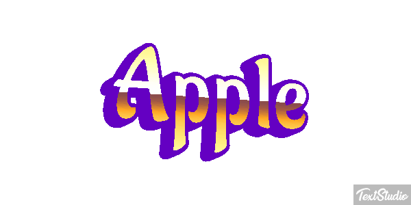 Apple Efekt tekstowy