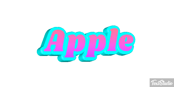 Apple Efekt tekstowy