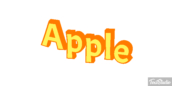 Apple Efekt tekstowy