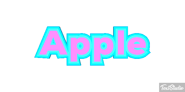 Apple Efekt tekstowy