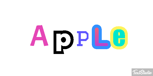 Apple Efekt tekstowy