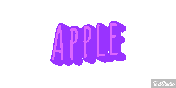 Apple Efekt tekstowy