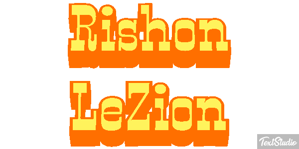 Rishon LeZion Efekt tekstowy