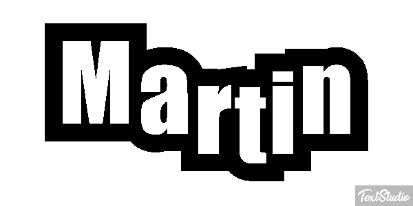 Martín Efecto de texto