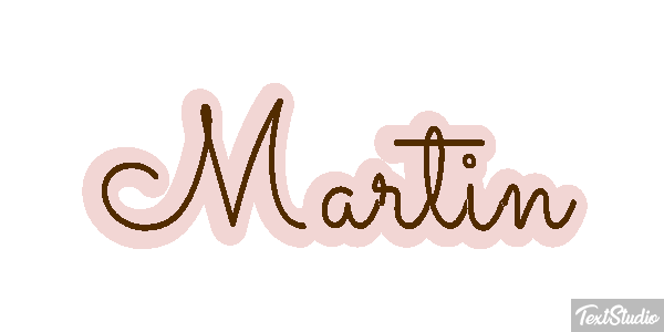 Martín Efecto de texto