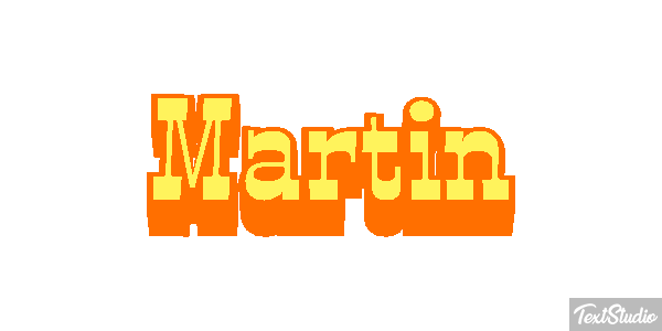 Martín Efecto de texto