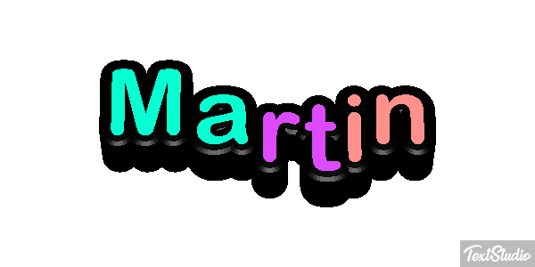 Martín Efecto de texto