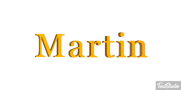 Martín Efecto de texto