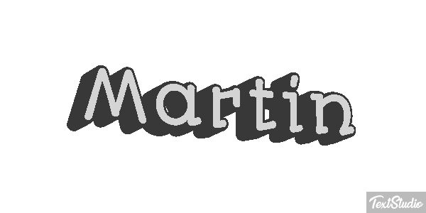 Martín Efecto de texto