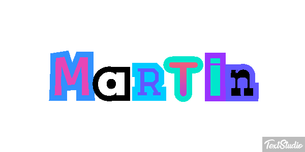 Martín Efecto de texto