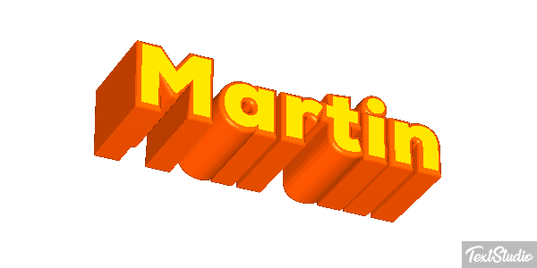 Martín Efecto de texto