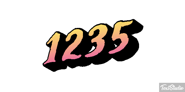 1235 Text effect