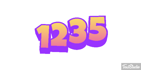 1235 Text effect