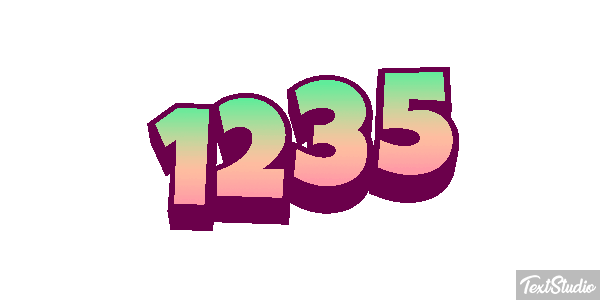 1235 Text effect