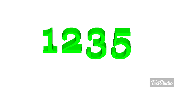 1235 Text effect