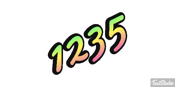 1235 Text effect