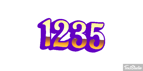 1235 Text effect