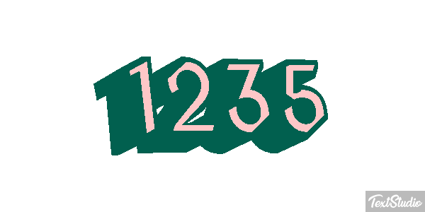 1235 Text effect