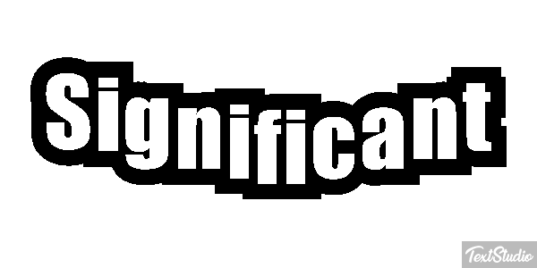 Significant Text effect
