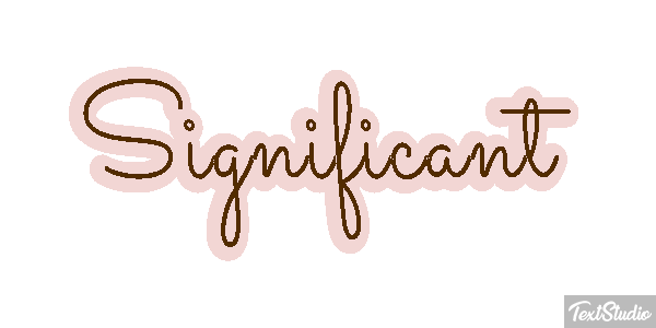 Significant Text effect
