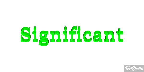 Significant Text effect