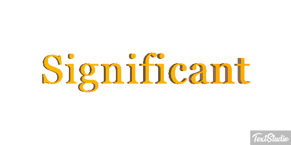 Significant Text effect