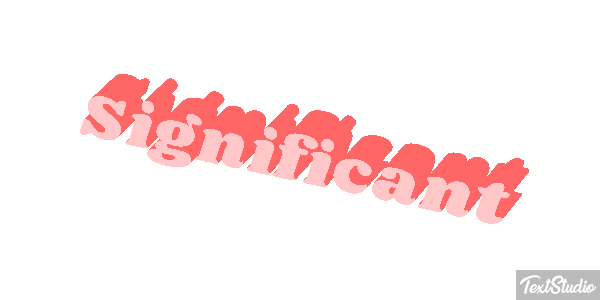 Significant Text effect