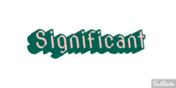 Significant Text effect