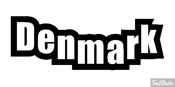 Denmark Text effect