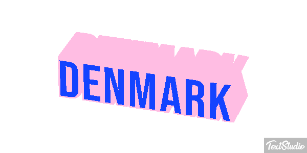 Denmark Text effect