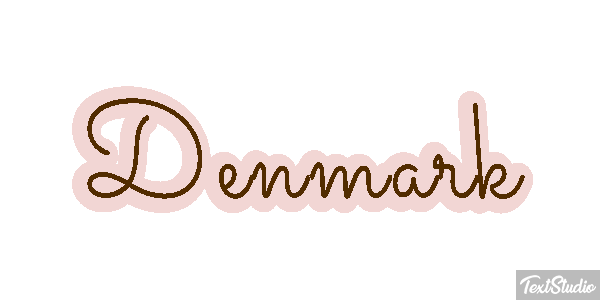 Denmark Text effect