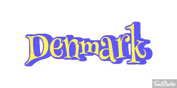 Denmark Text effect