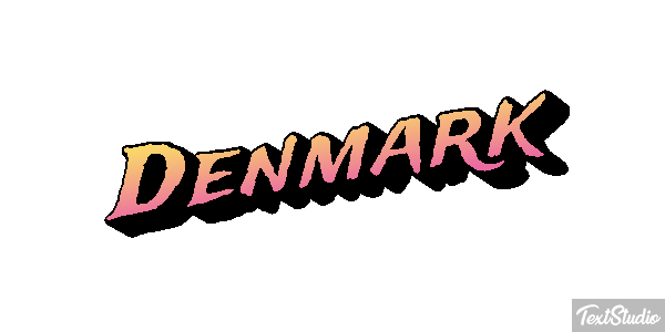Denmark Text effect