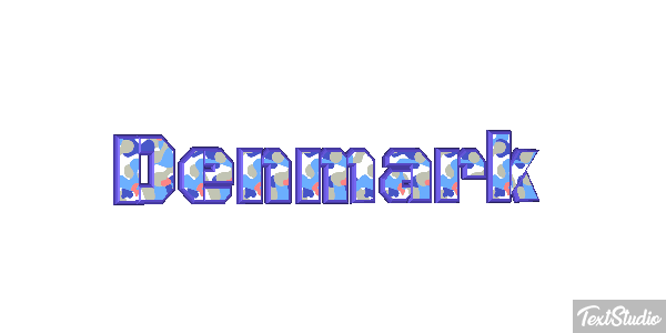 Denmark Text effect