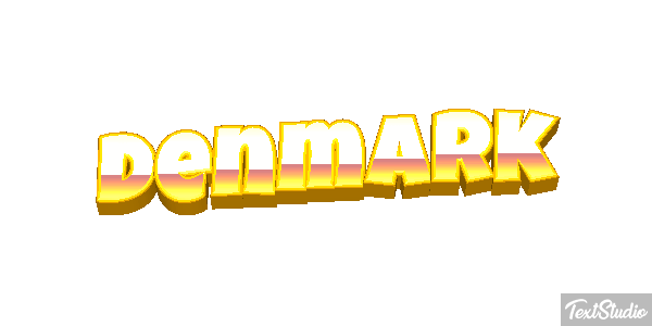Denmark Text effect