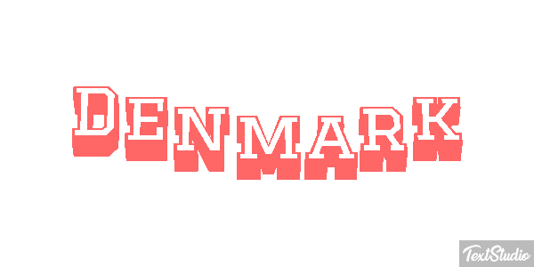Denmark Text effect