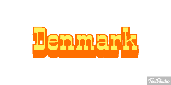Denmark Text effect