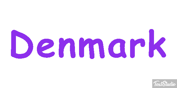 Denmark Text effect