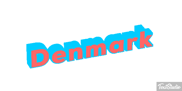 Denmark Text effect