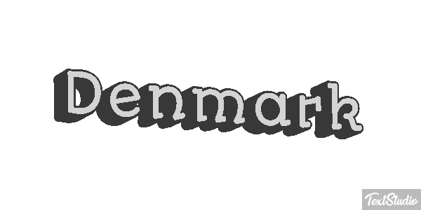 Denmark Text effect