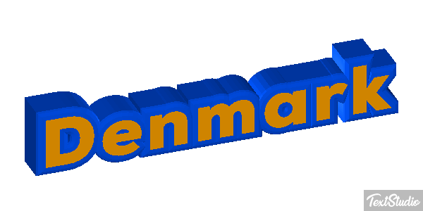 Denmark Text effect