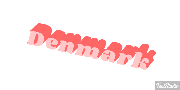 Denmark Text effect