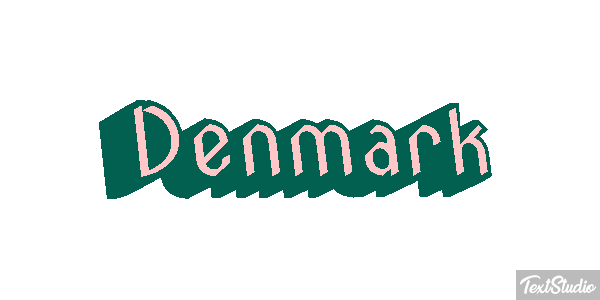 Denmark Text effect
