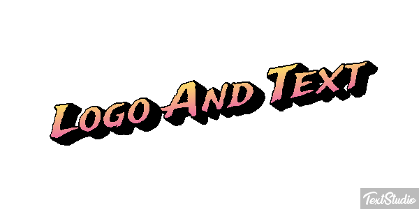 Logo And Text Efecto de texto